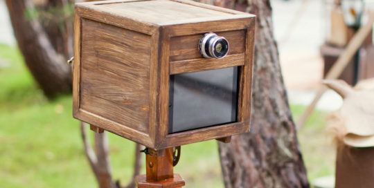 Wooden Open Air Photo Booth